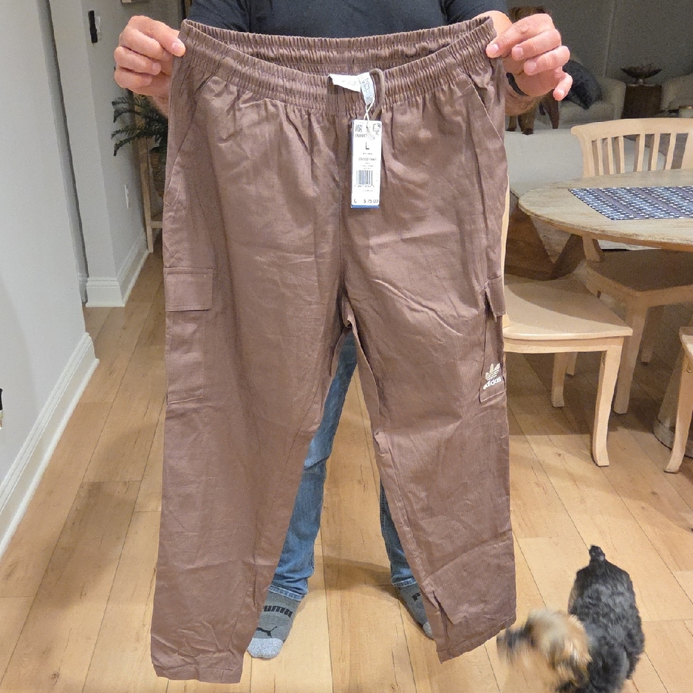 Adidas Men's Tan Cargo Pants